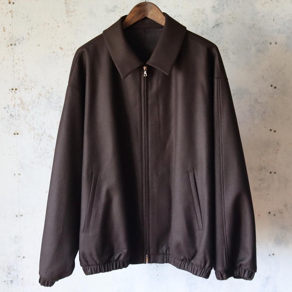 ssstein MELTON OVERSIZED ZIP JACKET - DIMPLE