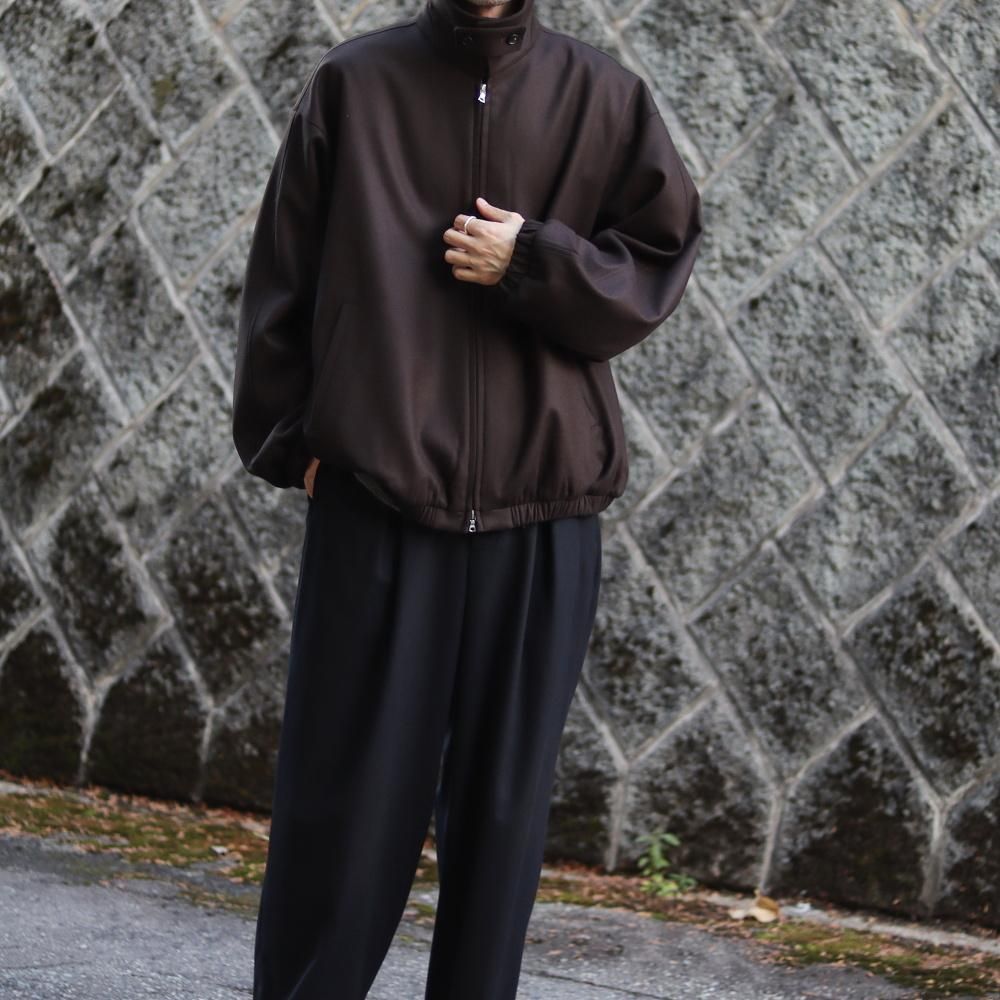 ssstein MELTON OVERSIZED ZIP JACKET - DIMPLE