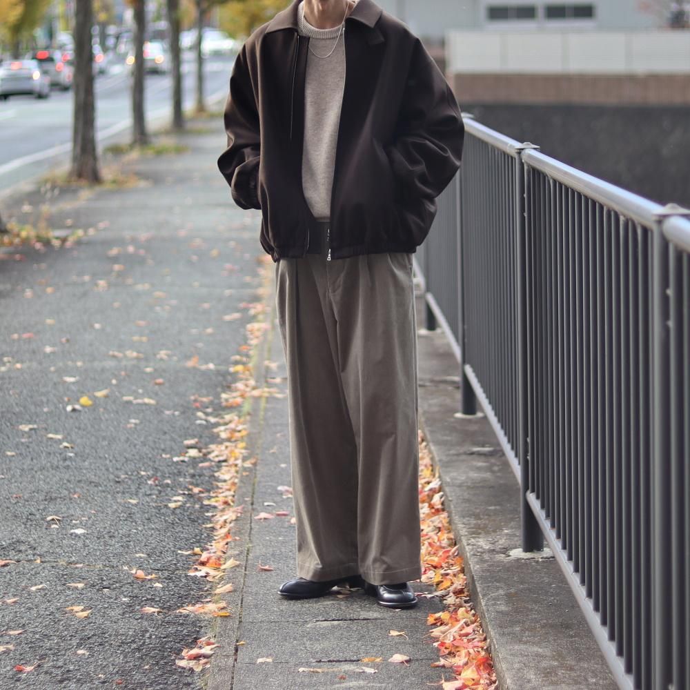 ssstein  MELTON OVERSIZED ZIP JACKET