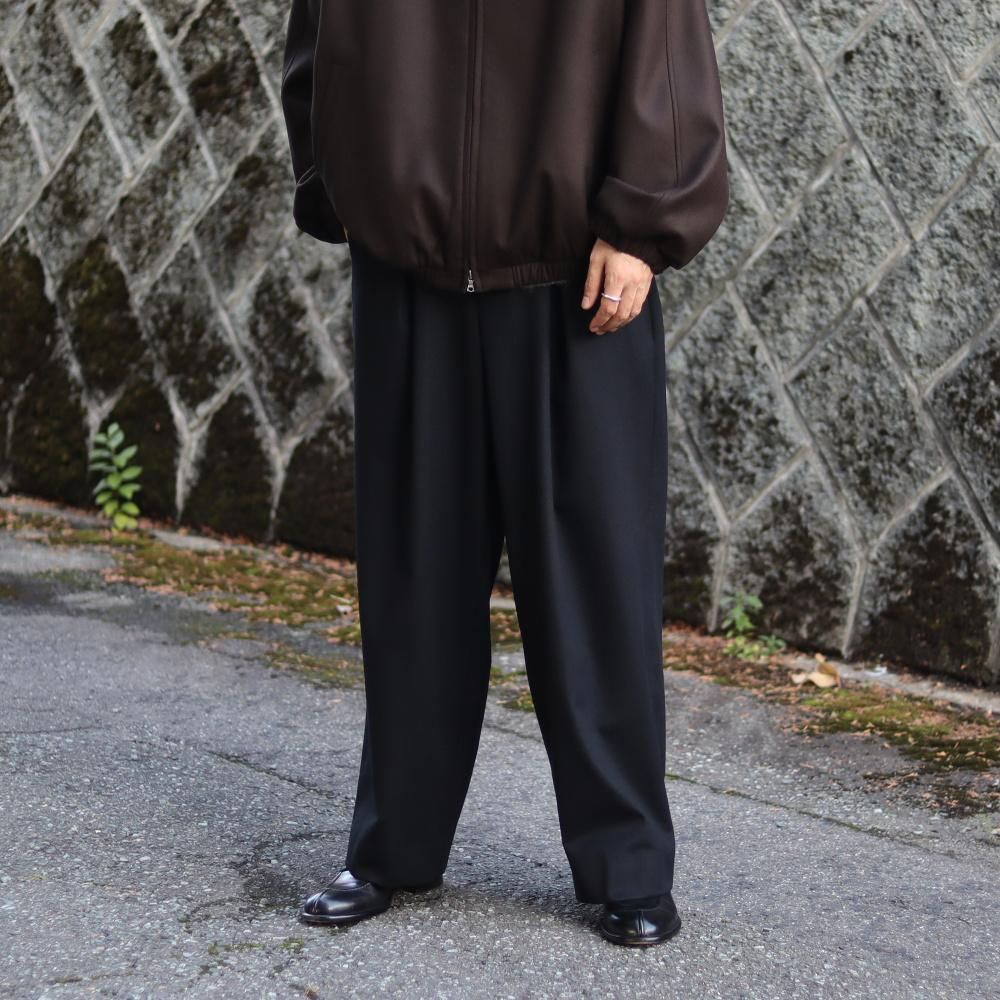 ssstein  W/CA BEAVER EASY WIDE TROUSERS