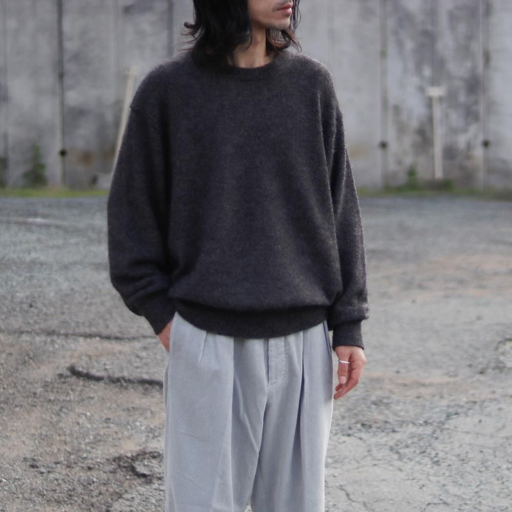 ssstein  WOOL/ALPACA KNIT CREW NECK LS