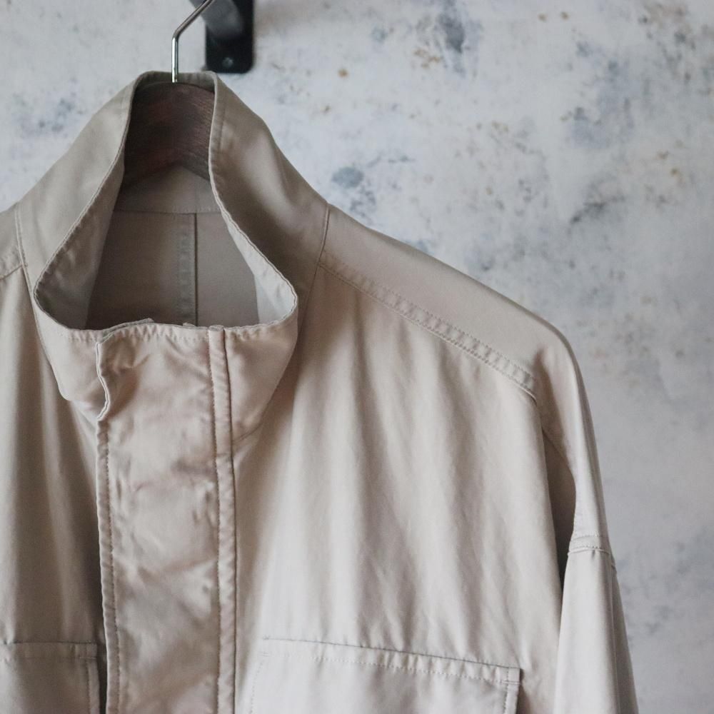 Graphpaper Cotton Cupro Satin Military Jacket - DIMPLE