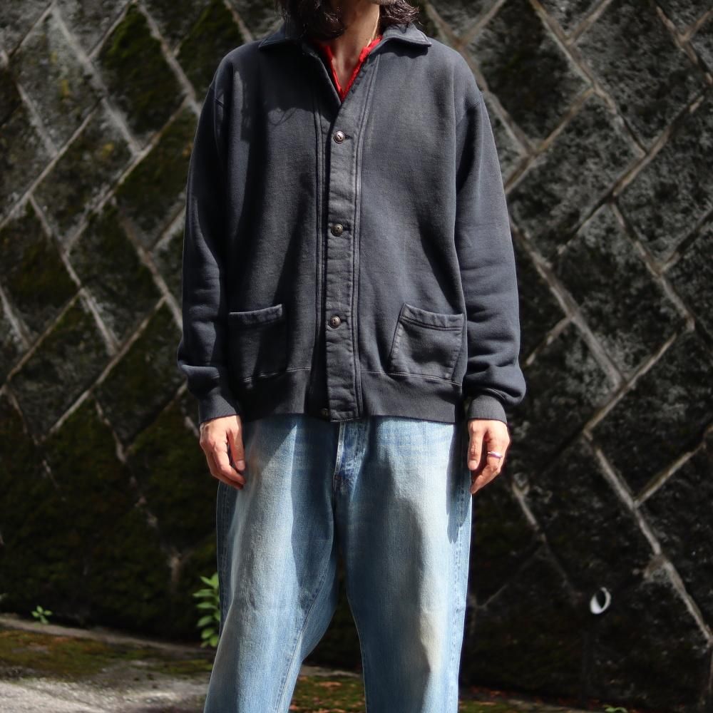 トップス A.PRESSE / Vintage Sweat Cardigan A.PRESSE Vintage Sweat Cardigan - DIMPLE