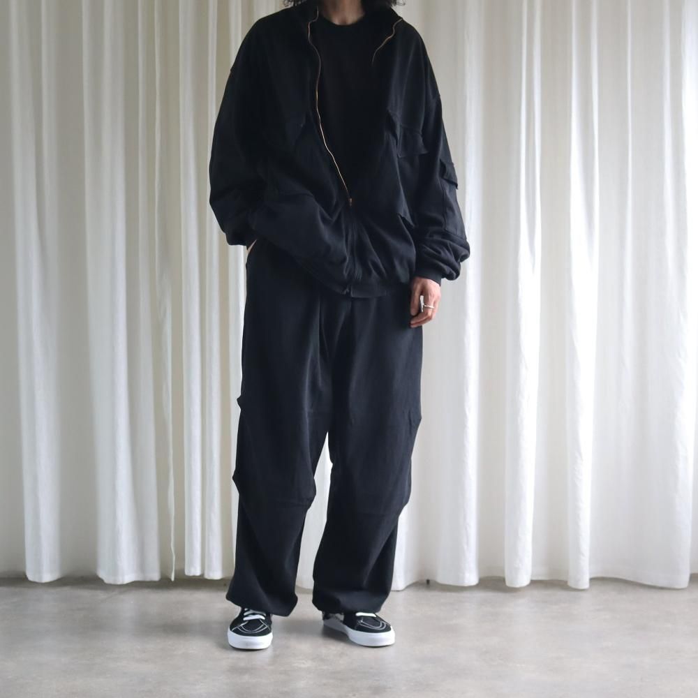 【メガネ】COMOLI 24SS コットンジャージニータックパンツ 2 COMOLI (コモリ) コットンジャージ ニータックパンツ