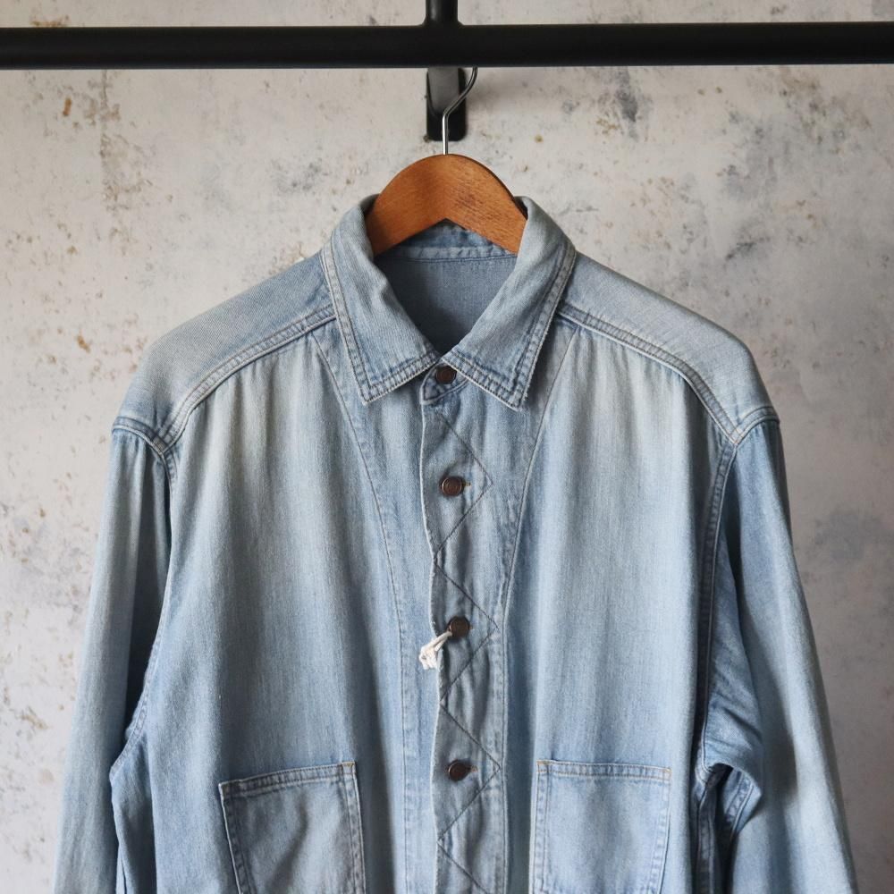 MAATEE&SONS DENIM SHIRTS COVERALL - DIMPLE