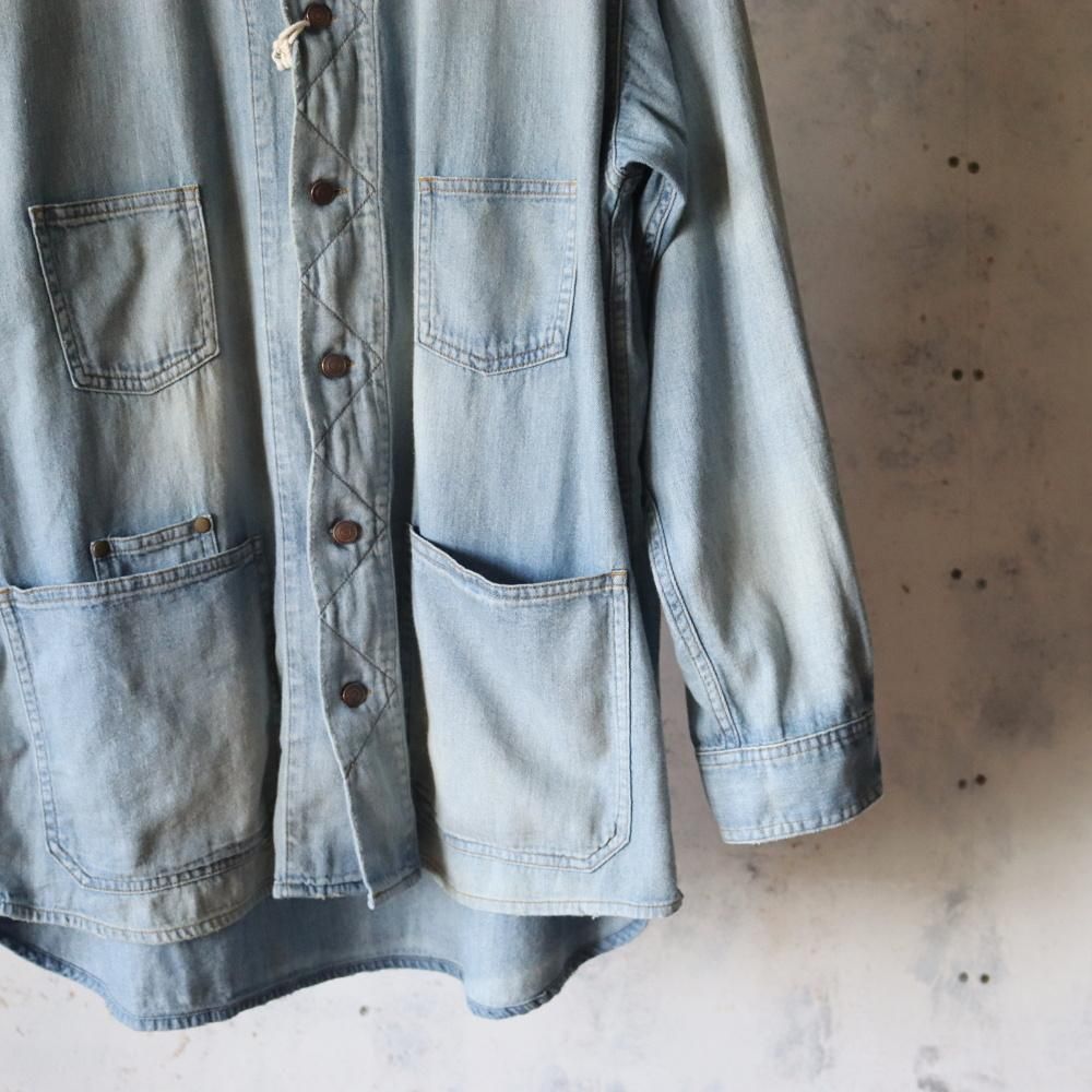 「マグロ」MAATEE&SONS DENIM SHIRTS .. Denim Shirts Coverall(1(MEN) Fade Indigo/フェードインディゴ