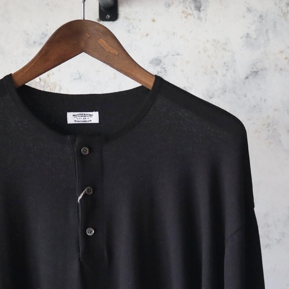 別注MAATEE&SONS Henley Neck Tee e5e8eaa59abe689b10f48df447a1da