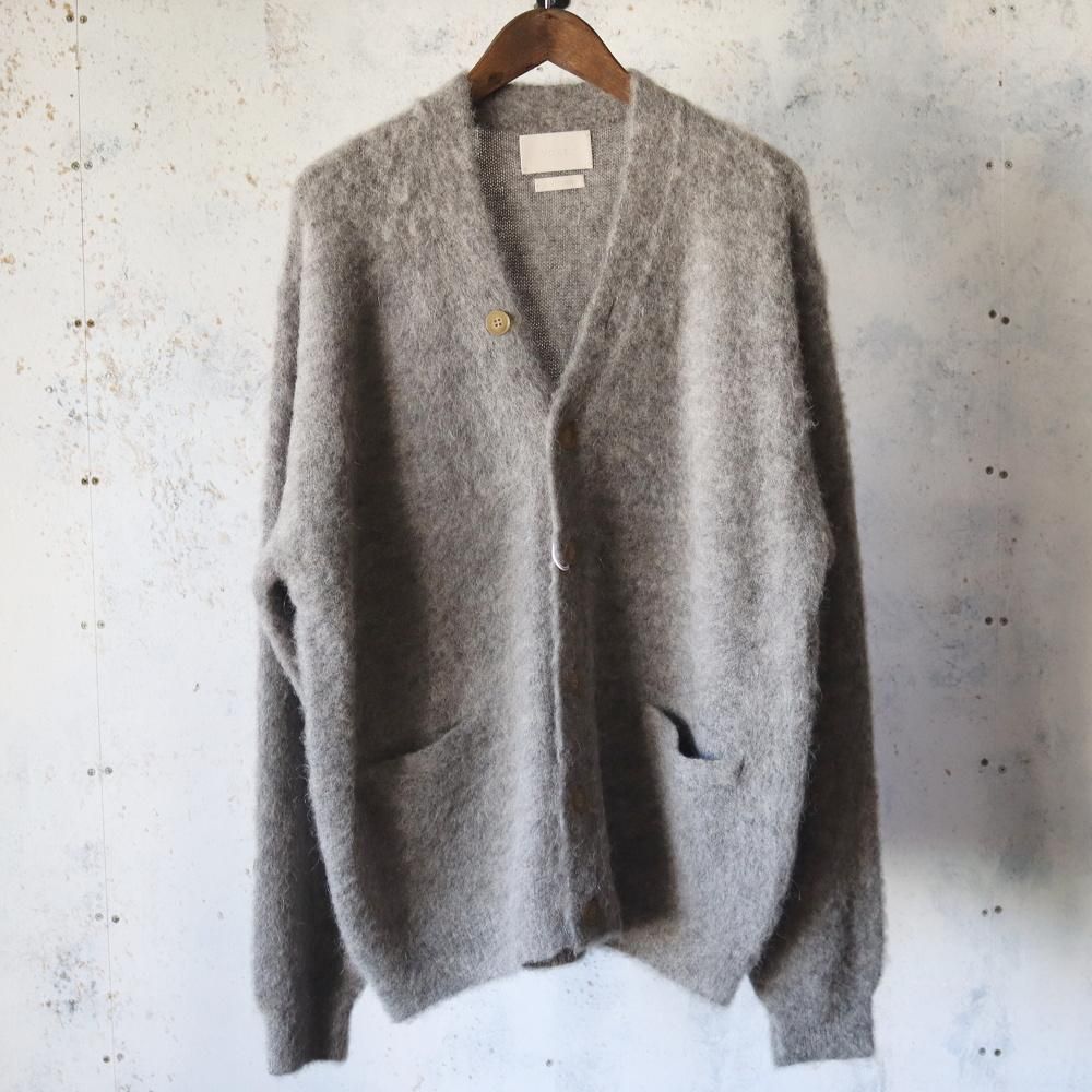 YOKE  3Color Mix Baby Alpaca Cardigan(Light gray)