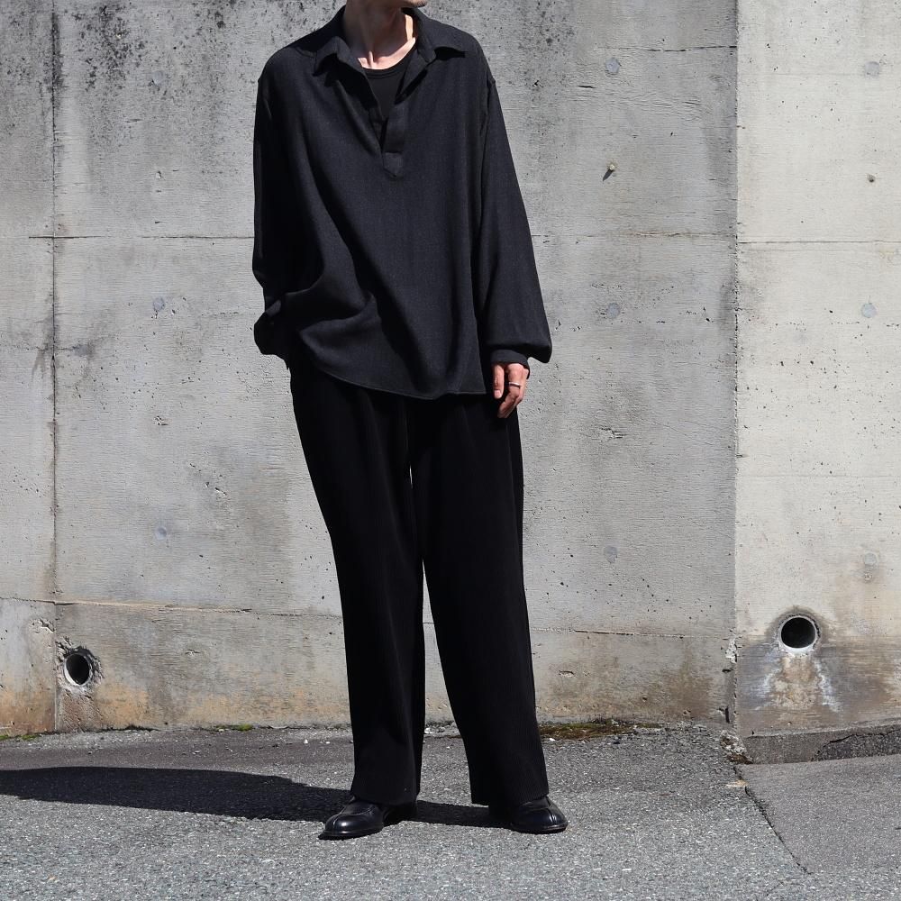 【ディオ】A.PRESSE WOOL SKIPPER SHIRT A.PRESSE Wool Skipper Shirt(Charcoal) - DIMPLE