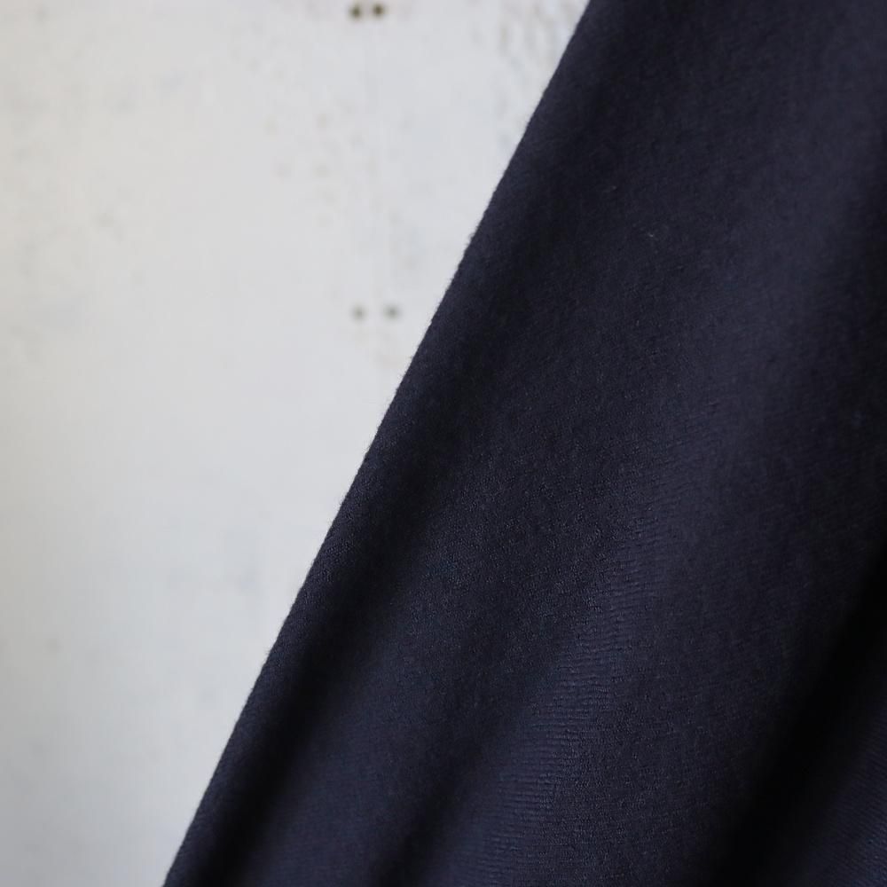A.PRESSE Wool Skipper Shirt(Navy) - DIMPLE