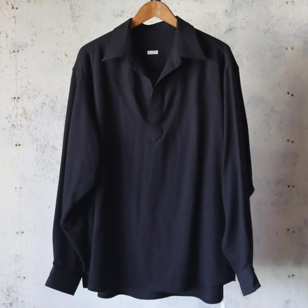 A.PRESSE  Wool Skipper Shirt(Navy)