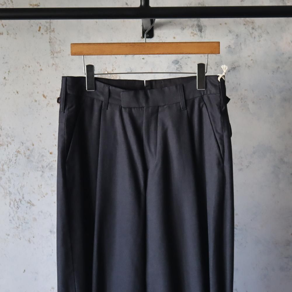 MAATEE&SONS MILITARY SLACKS RAYONモールスキン(Gray) - DIMPLE