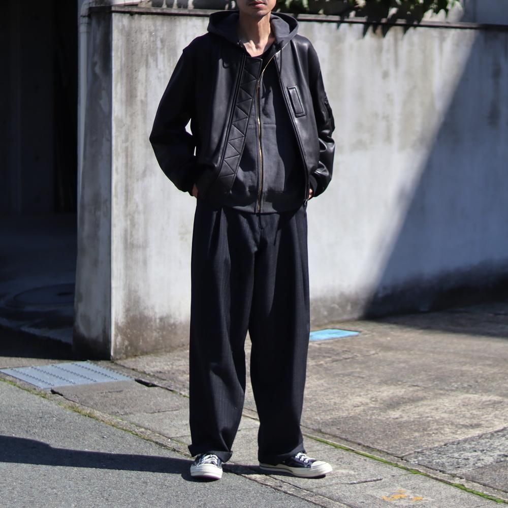 パンツ MAATEE&SONS MILITARY SLACKS SIZE3 MAATEE&SONS MILITARY SLACKS WOOL VINTAGE STRIPE(Graystripe) - DIMPLE