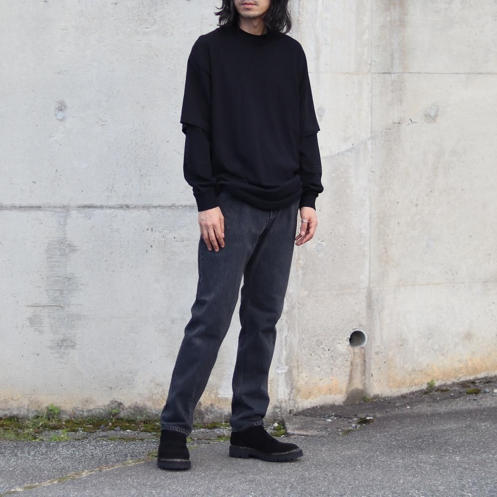 COMOLI デニム 5Pパンツ(Fade black) - DIMPLE