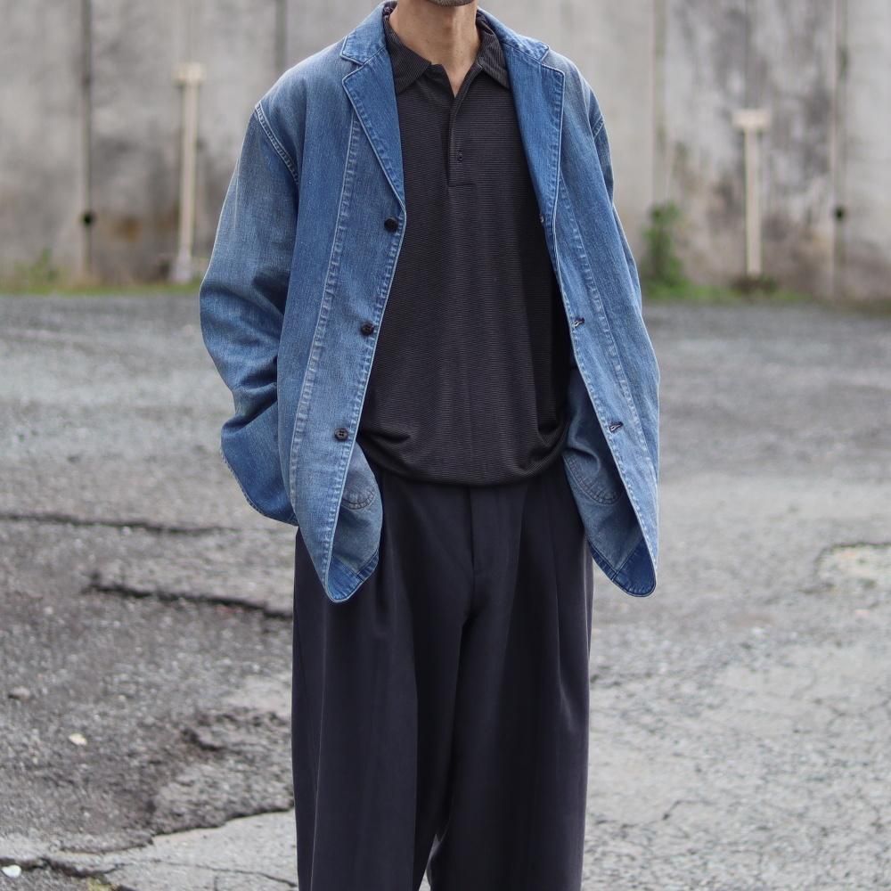 【新品未使用】MAATEE&SONS 25AW L/S POLO TEE MAATEE&SONS L/S POLO TEE(Black×Charcoal) - DIMPLE