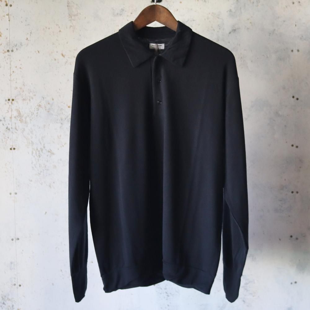 MAATEE&SONS  L/S POLO TEE(Navy)