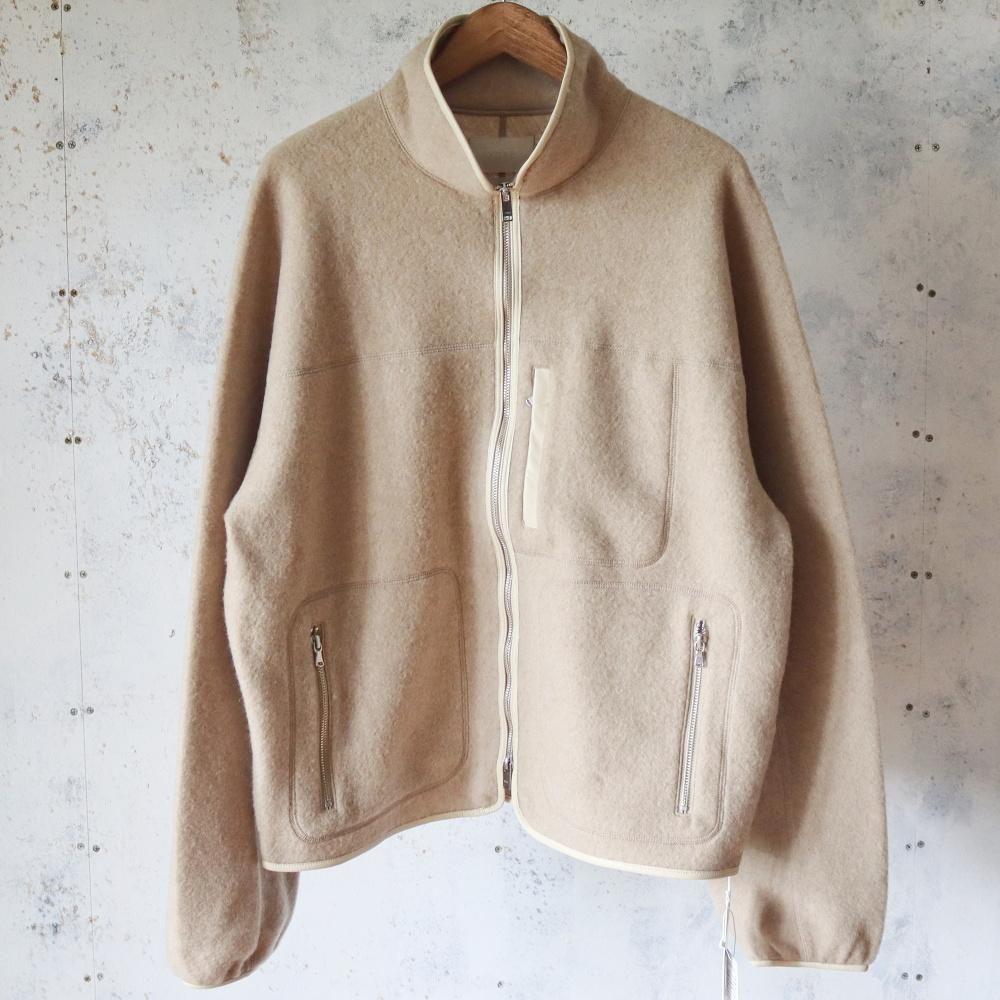 YOKE  Wool Fleece Zip Blouson(Beige)