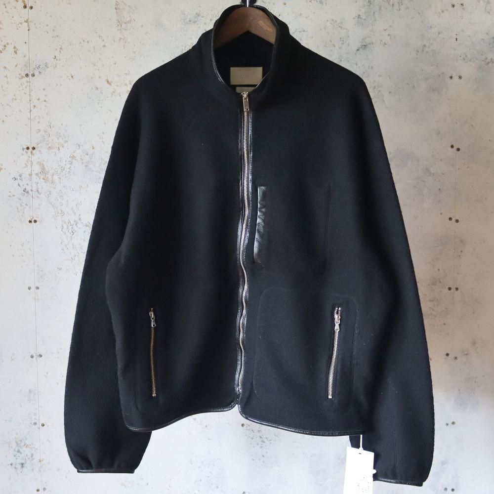 YOKE  Wool Fleece Zip Blouson(Black)