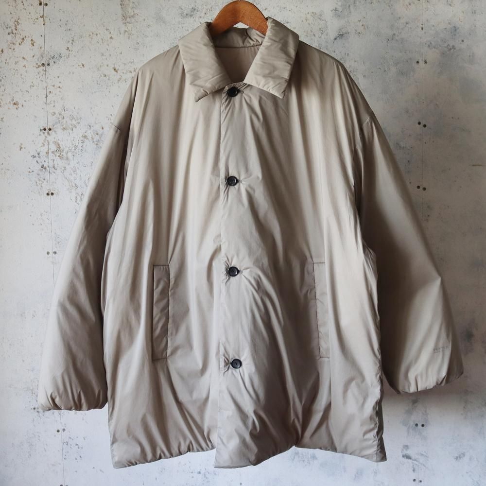 Graphpaper  PERTEX QUANTUM AIR Bal Collar Down Coat(Greige)
