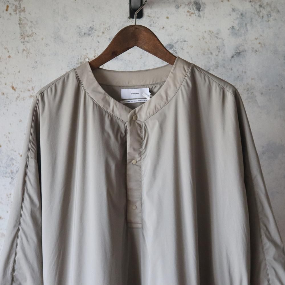 graphpaper 24ss　PERTEX QUANTUM Pullover Graphpaper PERTEX QUANTUM AIR Light Thermo Pullover(Grege) - DIMPLE