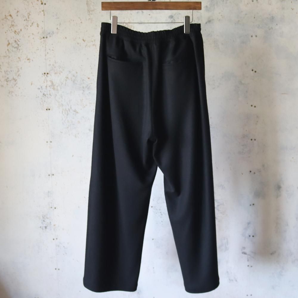 Graphpaper Wool Smooth Flannel Easy Wide Pants(Black) - DIMPLE