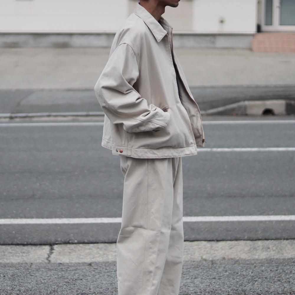 COMOLI コットンツイル ジップショートジャケット(Ivory) - DIMPLE