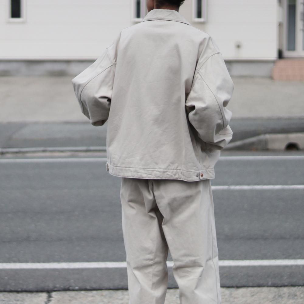 COMOLI コットンツイル ジップショートジャケット(Ivory) - DIMPLE