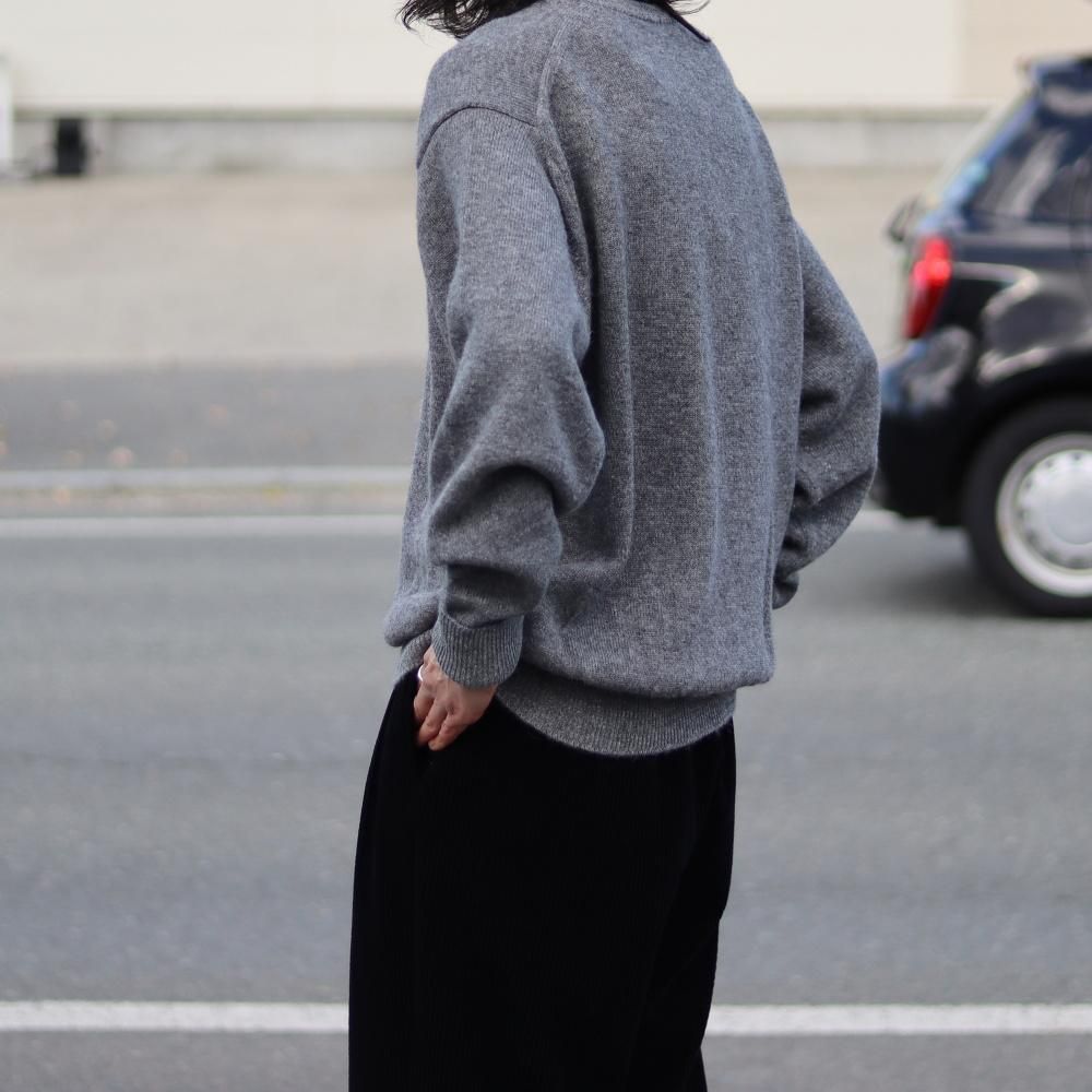 トップス BATONER BABYALPACA TENJIKU CREW NECK Men BABY ALPACA KURUMI TENJIKU CREW NECK - BATONER｜ONLINE STORE