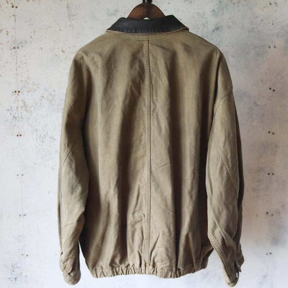 ssstein SULFUR DYED WHIP CORD VINTAGE ZIP JACKET(Khaki) - DIMPLE