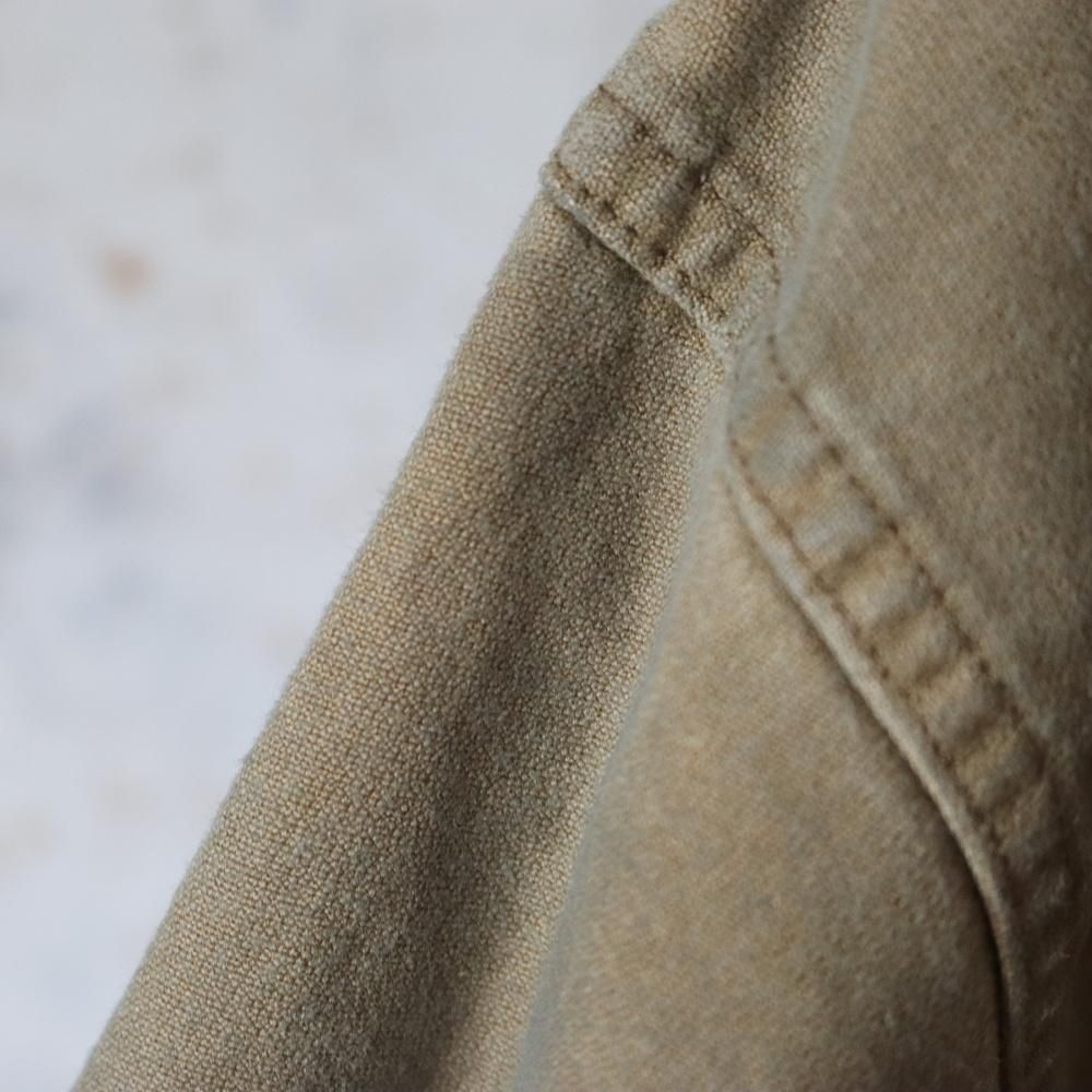 ssstein SULFUR DYED WHIP CORD VINTAGE ZIP JACKET(Khaki) - DIMPLE