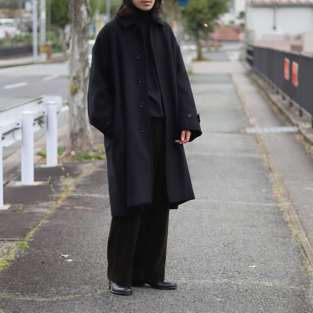 Graphpaper Light Melton Oversized Coat(Black) - DIMPLE