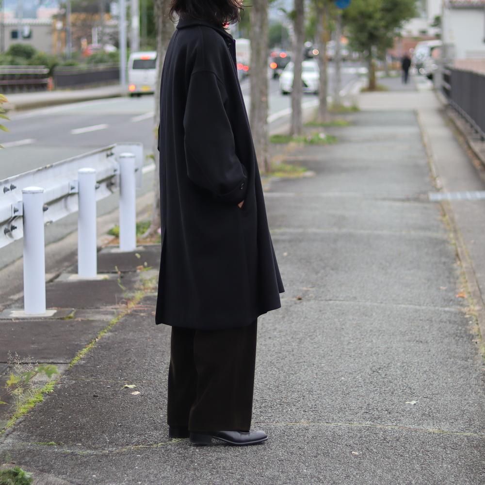Graphpaper Light Melton Oversized Coat(Black) - DIMPLE