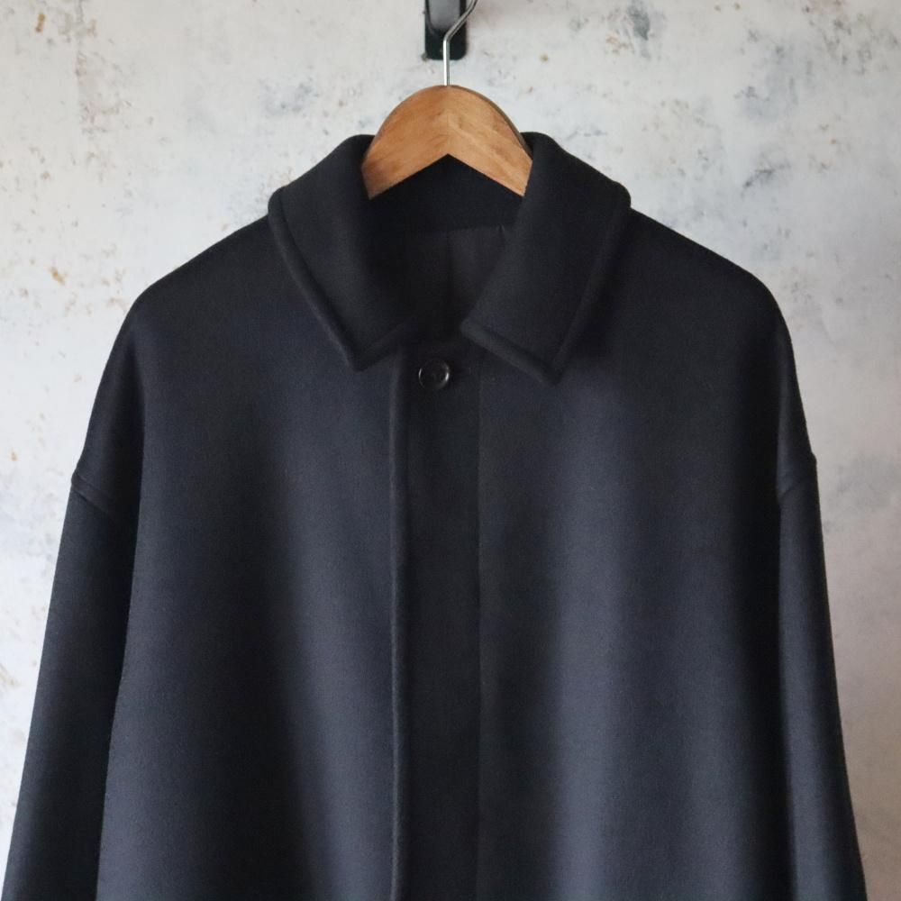 Graphpaper Light Melton Oversized Coat(Black) - DIMPLE