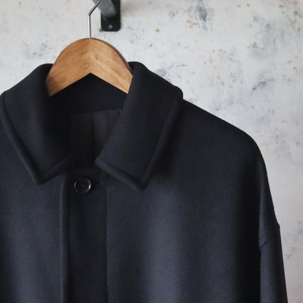 Graphpaper Light Melton Oversized Coat(Black) - DIMPLE