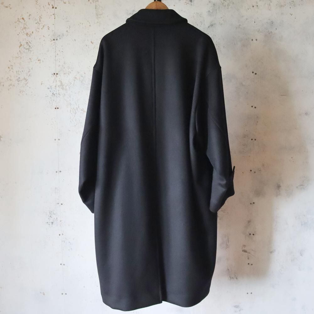 Graphpaper Light Melton Oversized Coat(Black) - DIMPLE