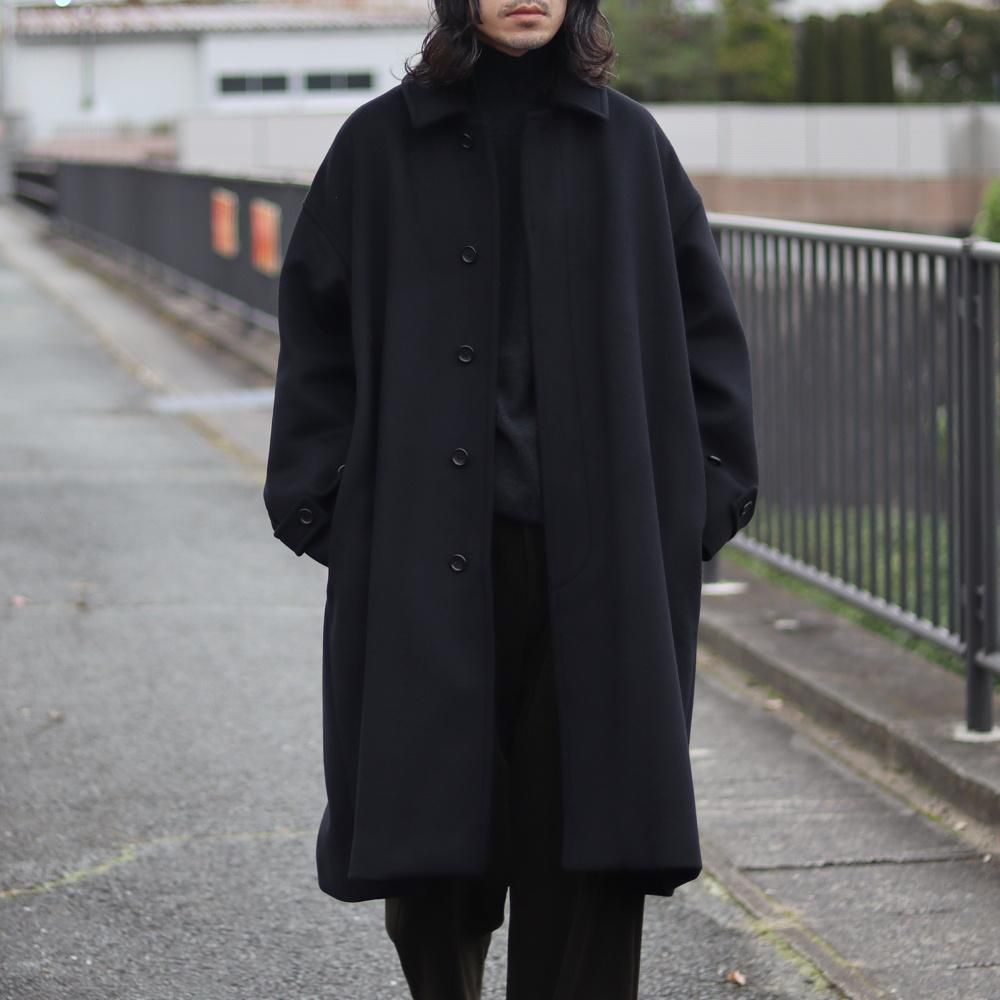 Graphpaper  Light Melton Oversized Coat(Black)