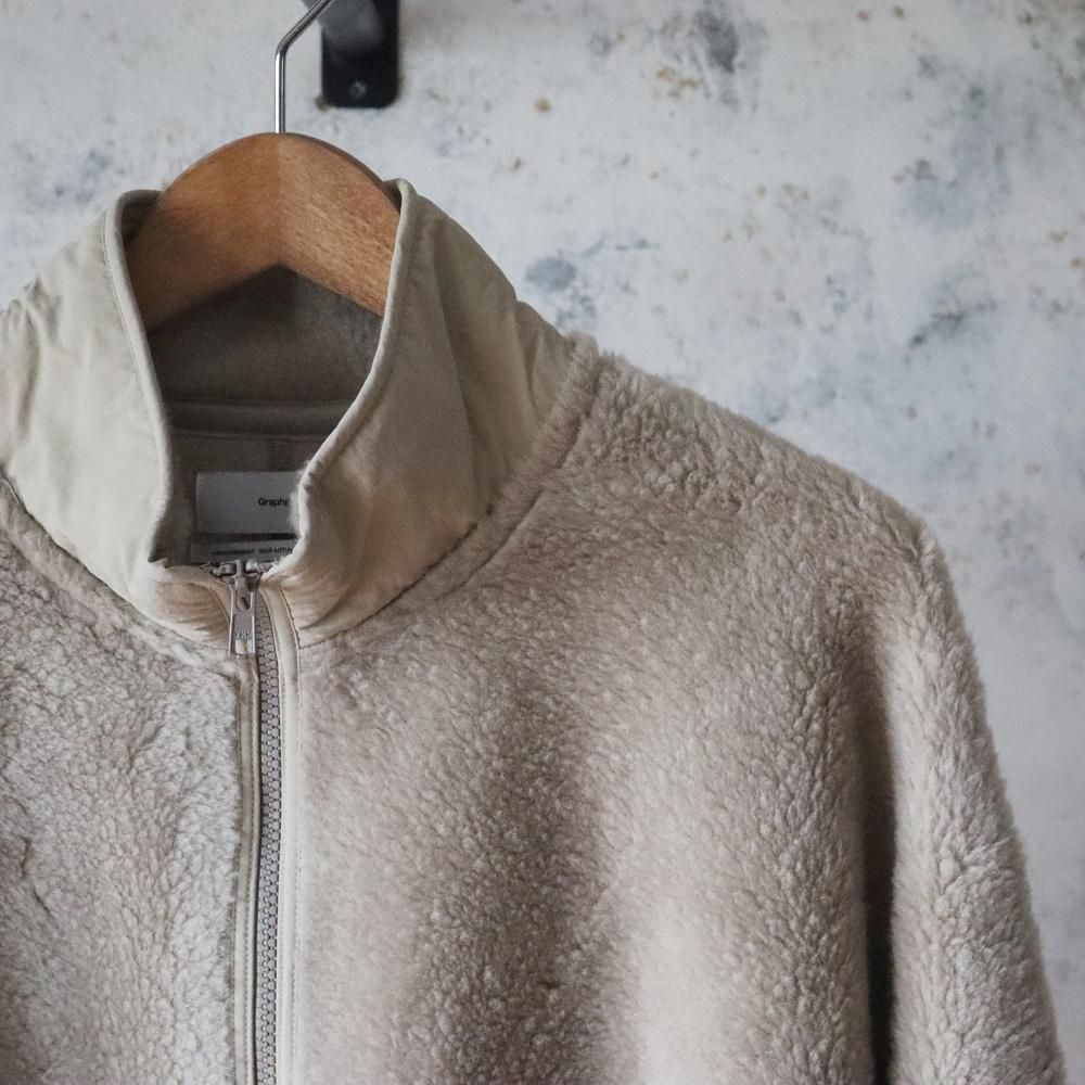 Graphpaper Boa Zip-Up Blouson(Grege) - DIMPLE