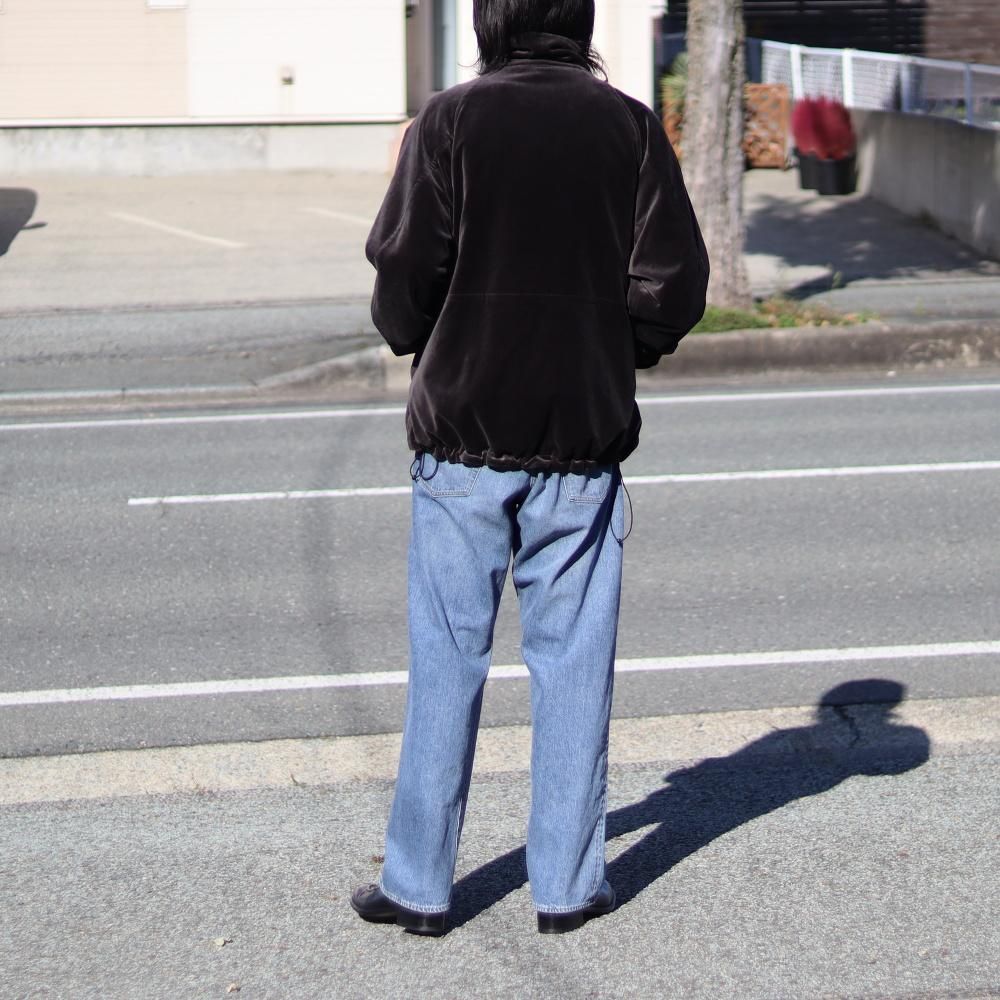 MAATEE&SONS VELVET STAND JACKET(Gray) - DIMPLE