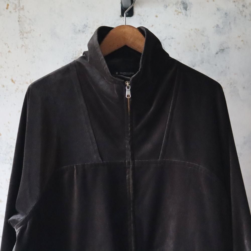 MAATEE&SONS VELVET STAND JACKET(Gray) - DIMPLE