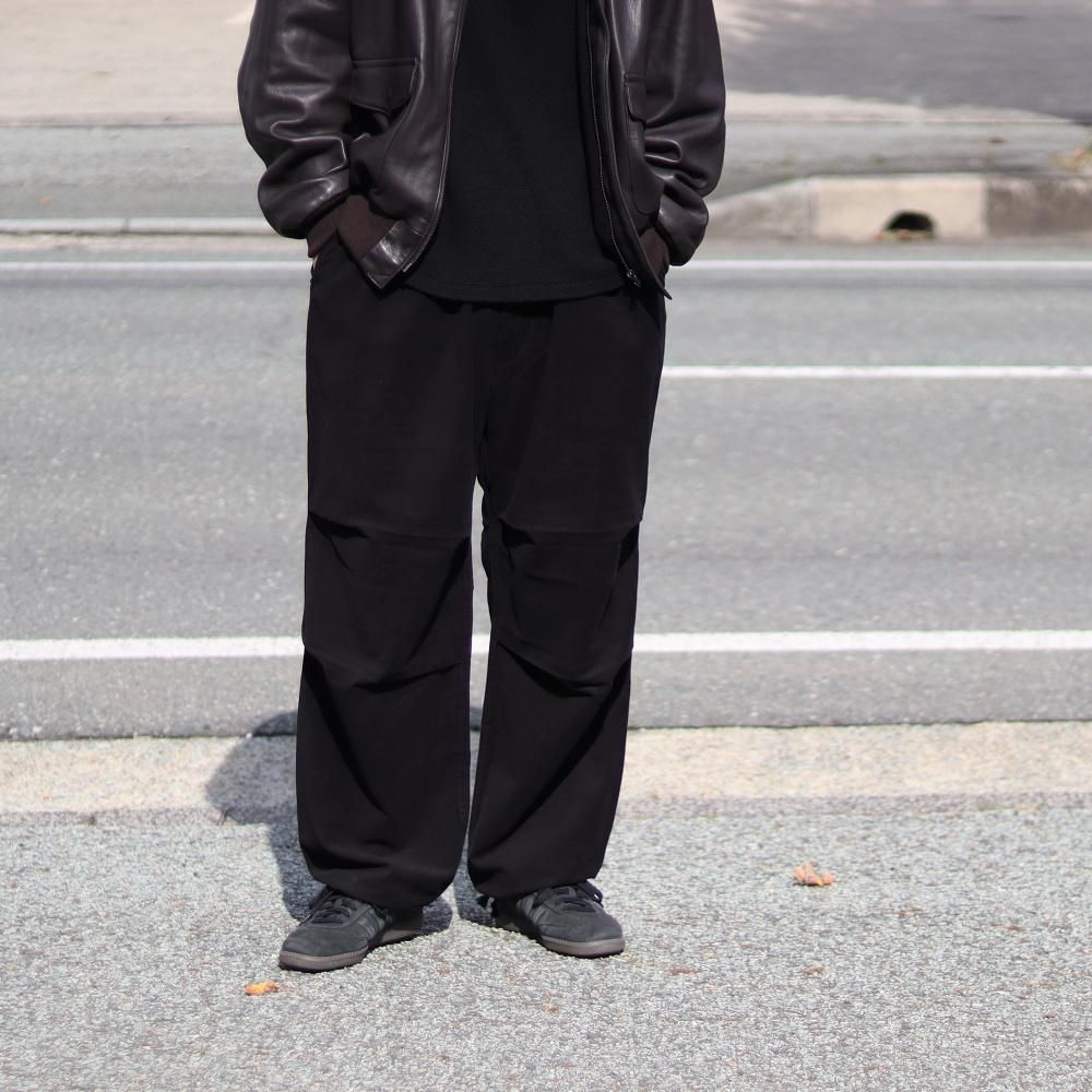 COMOLI モールスキン ニータックパンツ(Black) - DIMPLE