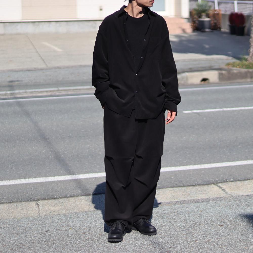 COMOLI コーデュロイ コモリシャツ(Black) - DIMPLE