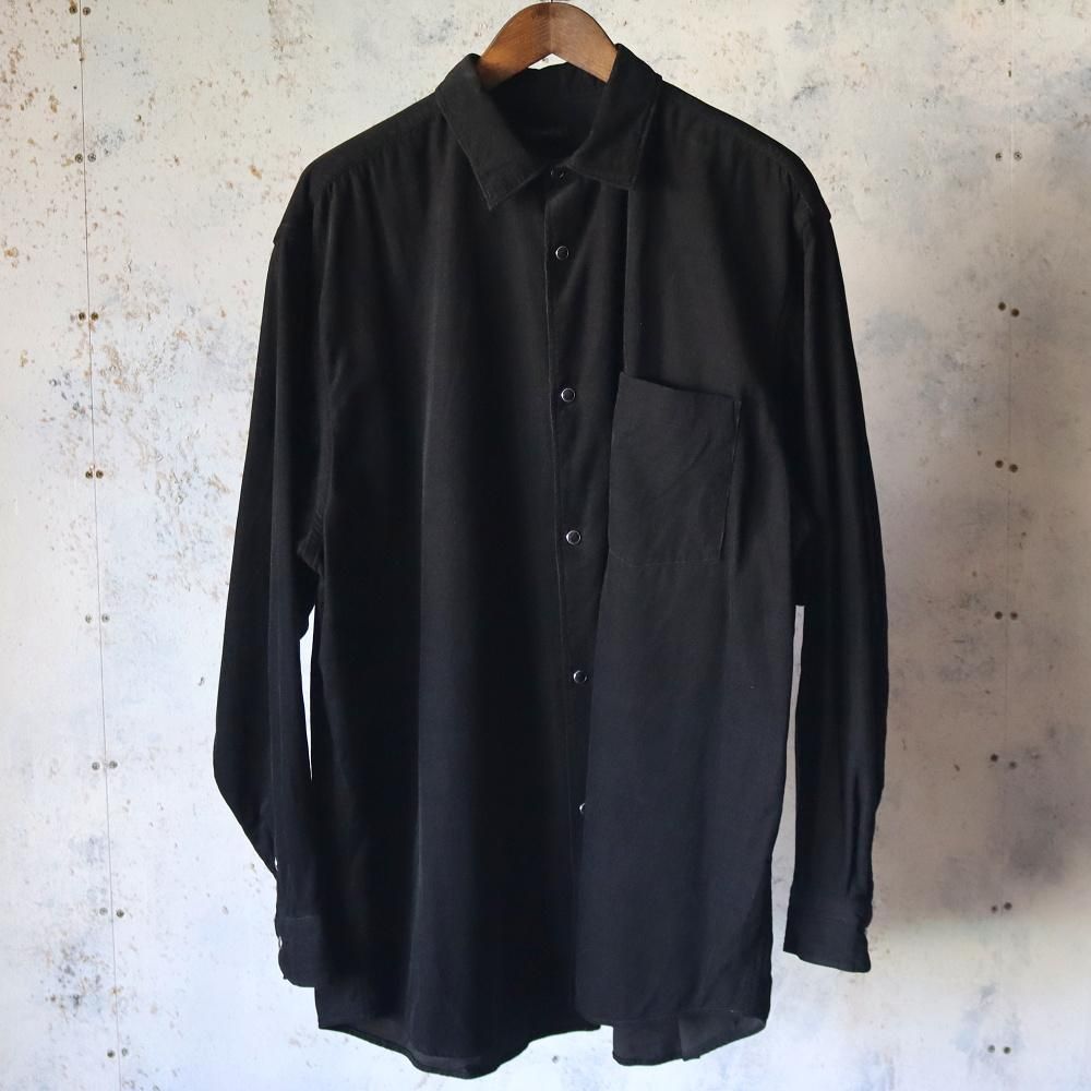 【24AW】COMOLI コーデュロイ コモリシャツ（Black/サイズ2） COMOLI コーデュロイ コモリシャツ ,Black – Navyblue