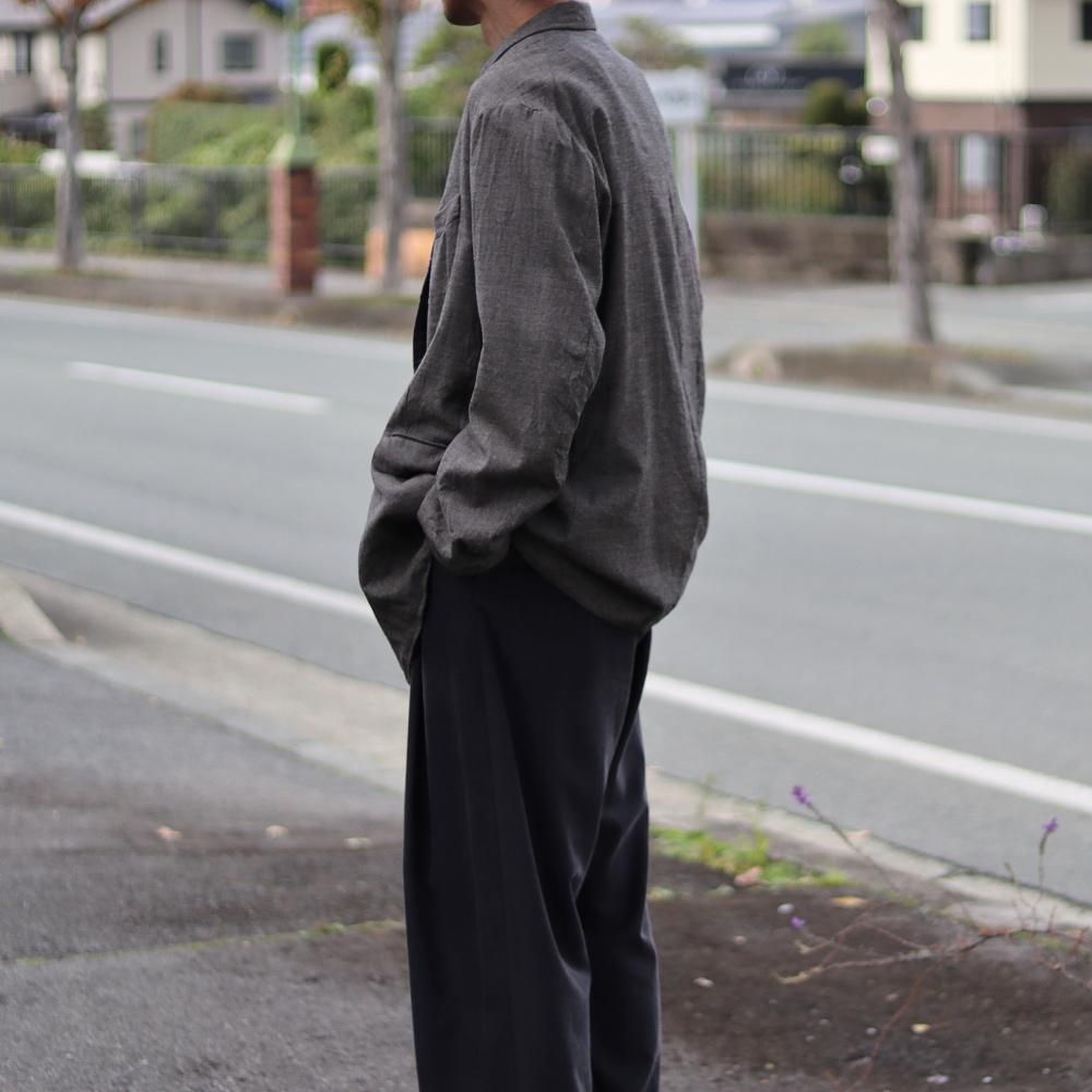 MAATEE&SONS ダブルGATHERED JK SUPER200シャークスキン(Gray) - DIMPLE