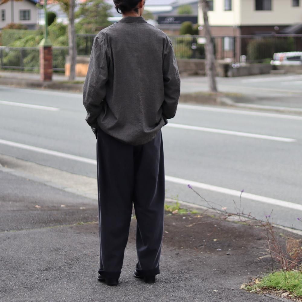 MAATEE&SONS ダブルGATHERED JK SUPER200シャークスキン(Gray) - DIMPLE