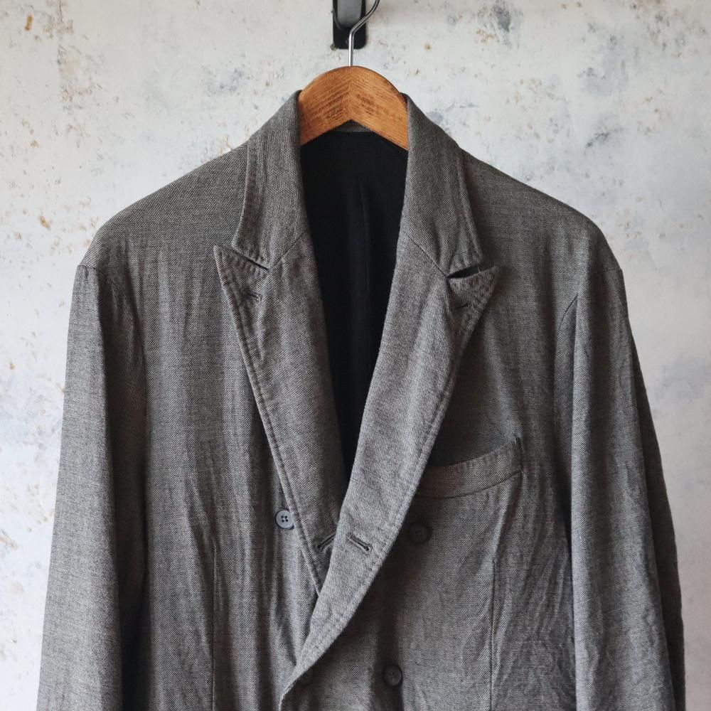 MAATEE&SONS ダブルGATHERED ジャケットシャークスキン　2 MAATEE&SONS ダブルGATHERED JK SUPER200シャークスキン(Gray) - DIMPLE