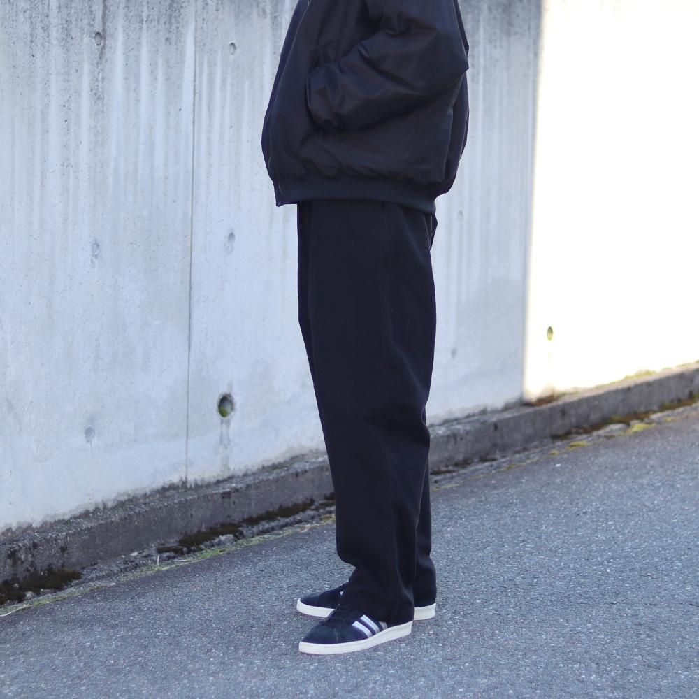COMOLI モールスキン ドローストリングパンツ(Black) - DIMPLE
