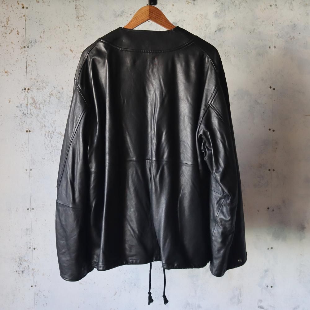 barbell object leather ns jkt(Fade black) - DIMPLE
