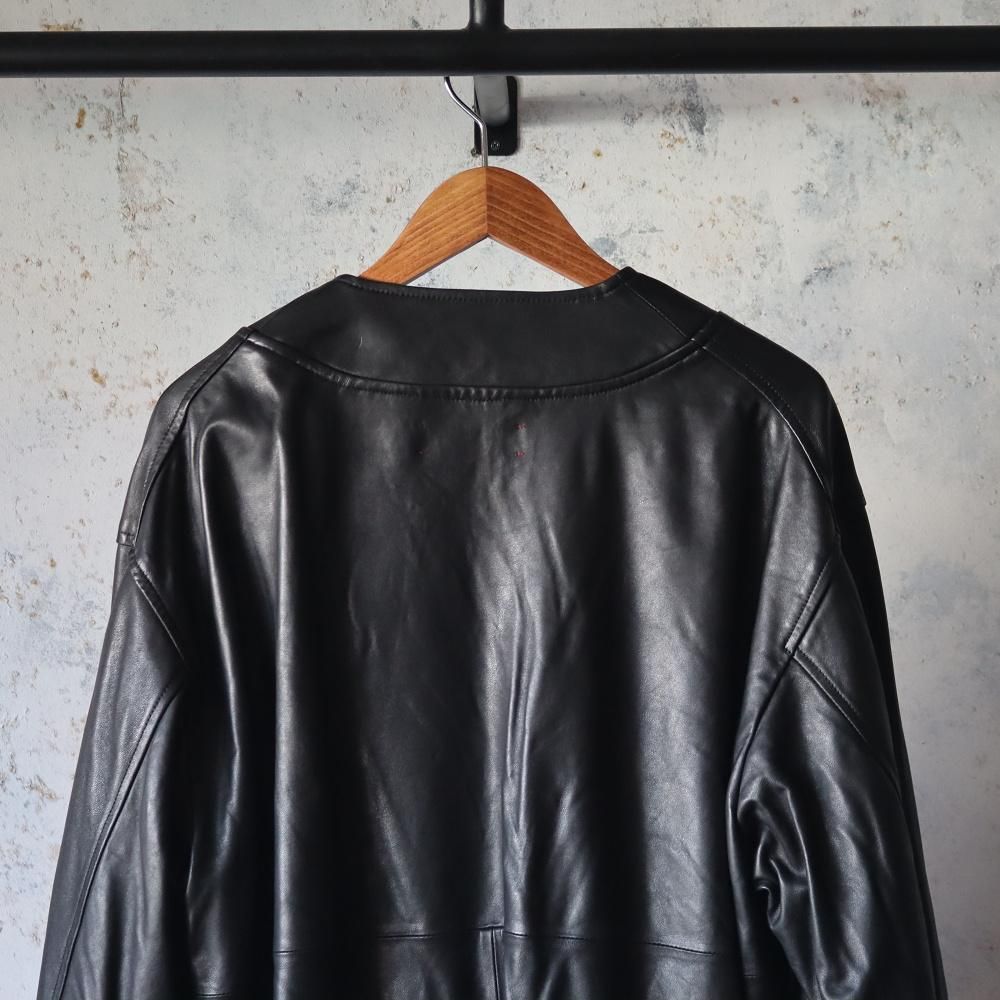 barbell object leather ns jkt(Fade black) - DIMPLE
