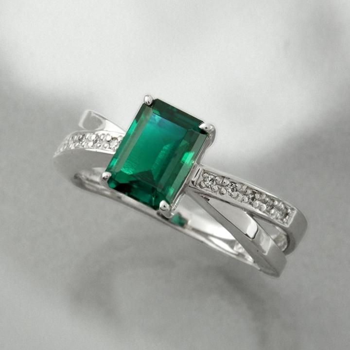 SSアミアージュ シンセティックエメラルド リング - ヨシヨシ