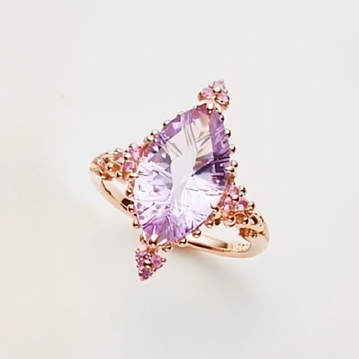 18K PG ローズドフランスデザインリング - 東京ジュエリーセレクション